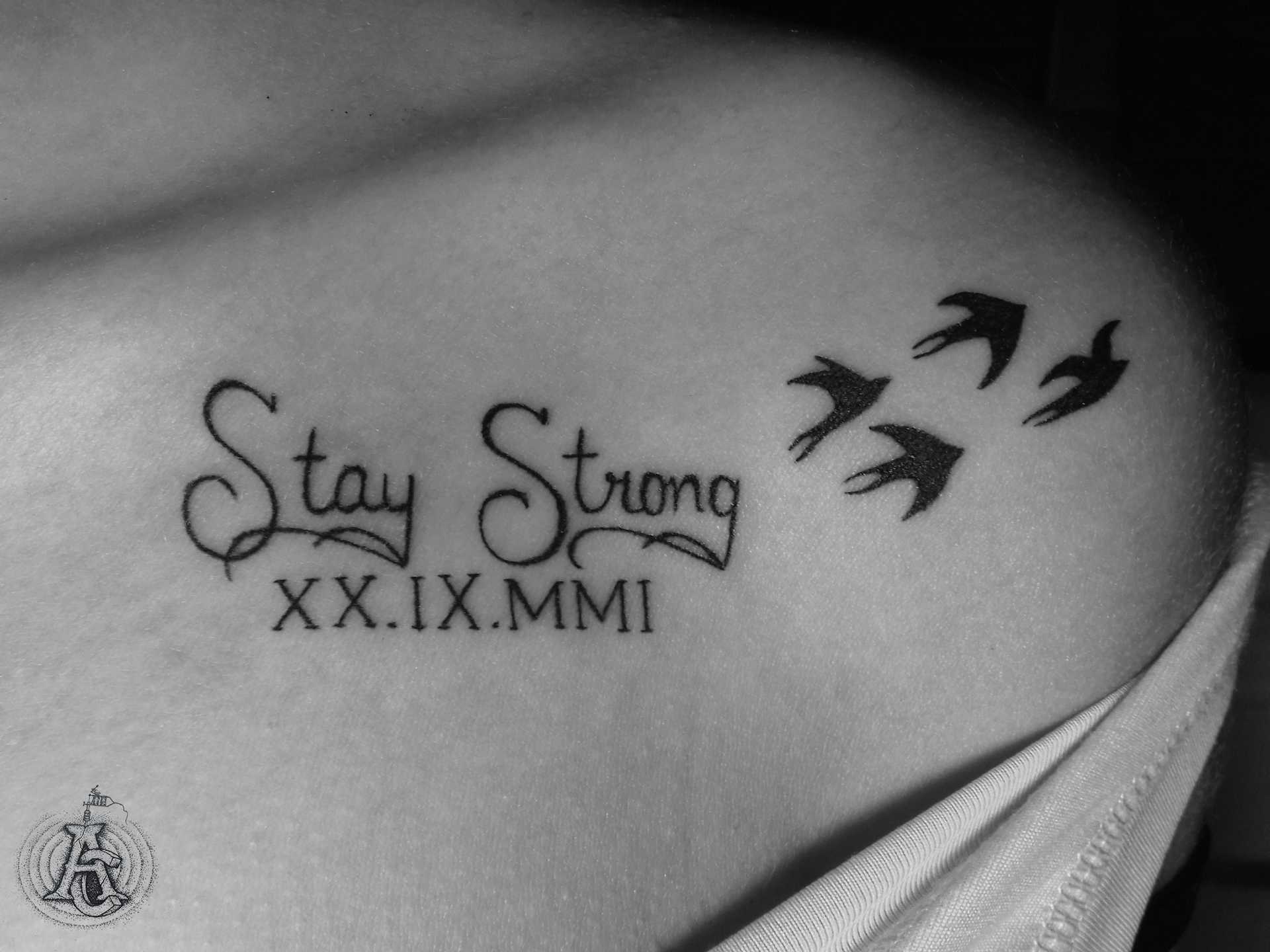 Stay strong upclose